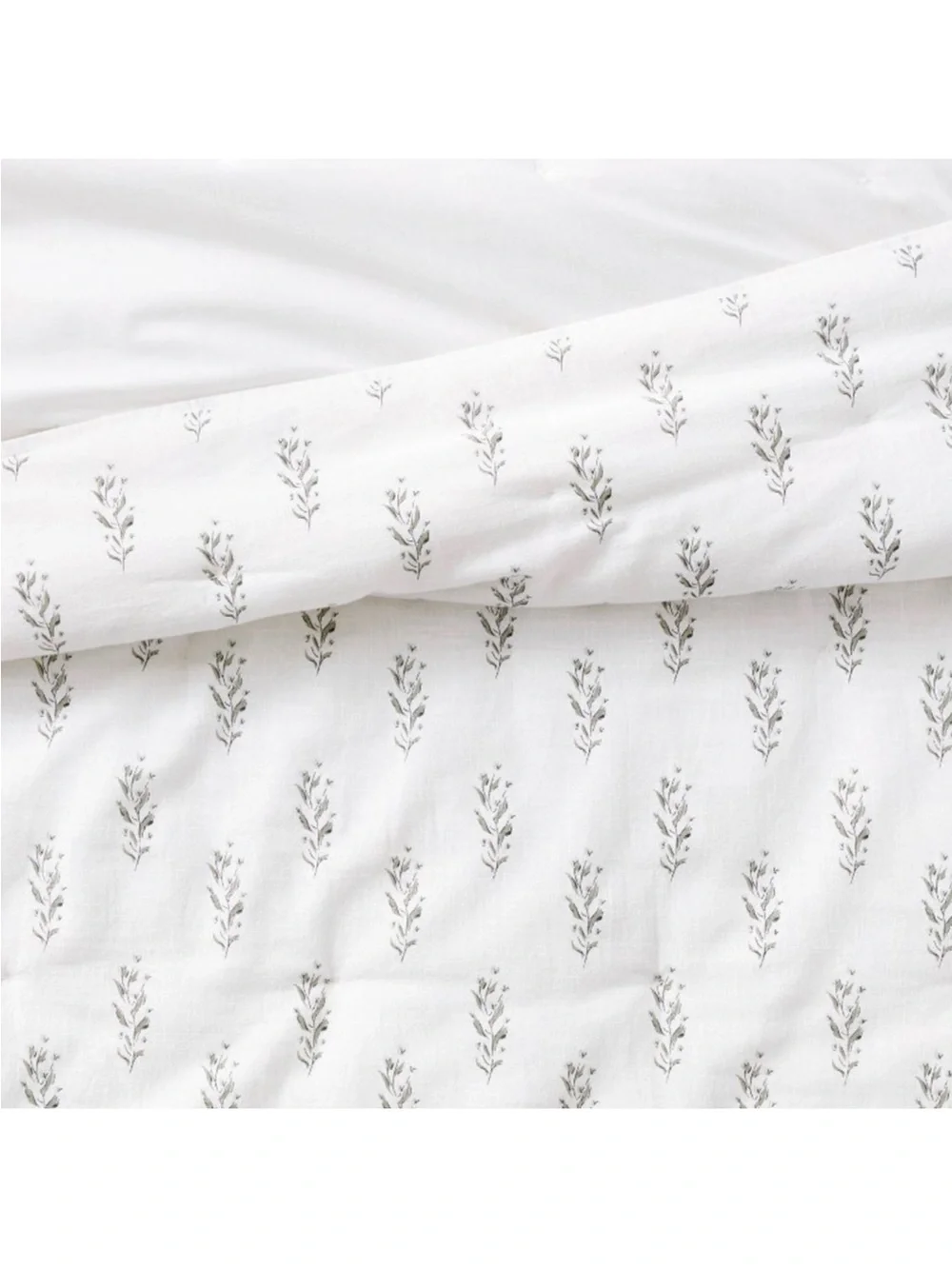 King Lofty Cotton Slub Wood Block Floral Quilt White - Threshold™ Studio McGee